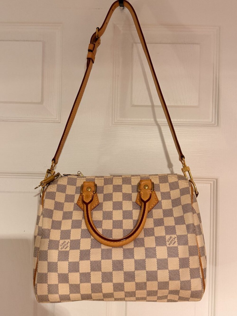 Louis Vuitton Damier Azur Speedy 25 Bandoliere